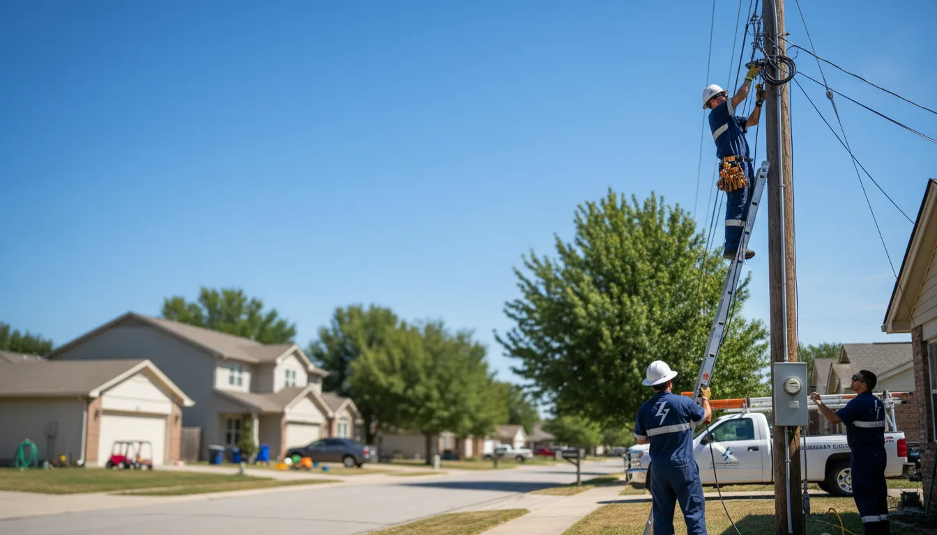 Residential electrician providing installation services in Lee, FL